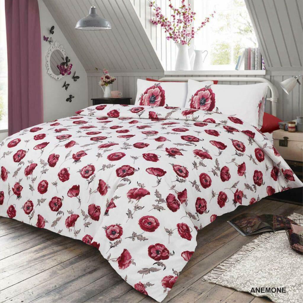 Multicoloured Printed Duvet Set Quilt Cover Bedding Set Single Double King Size