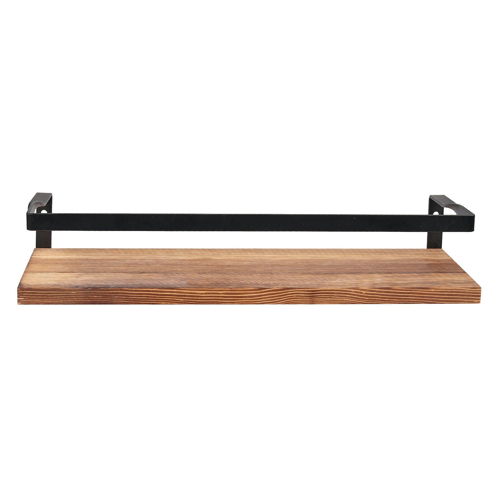 2X Wood Floating Wall Mounted Hanging Rack Display Rustic Shelf Storage Shelves