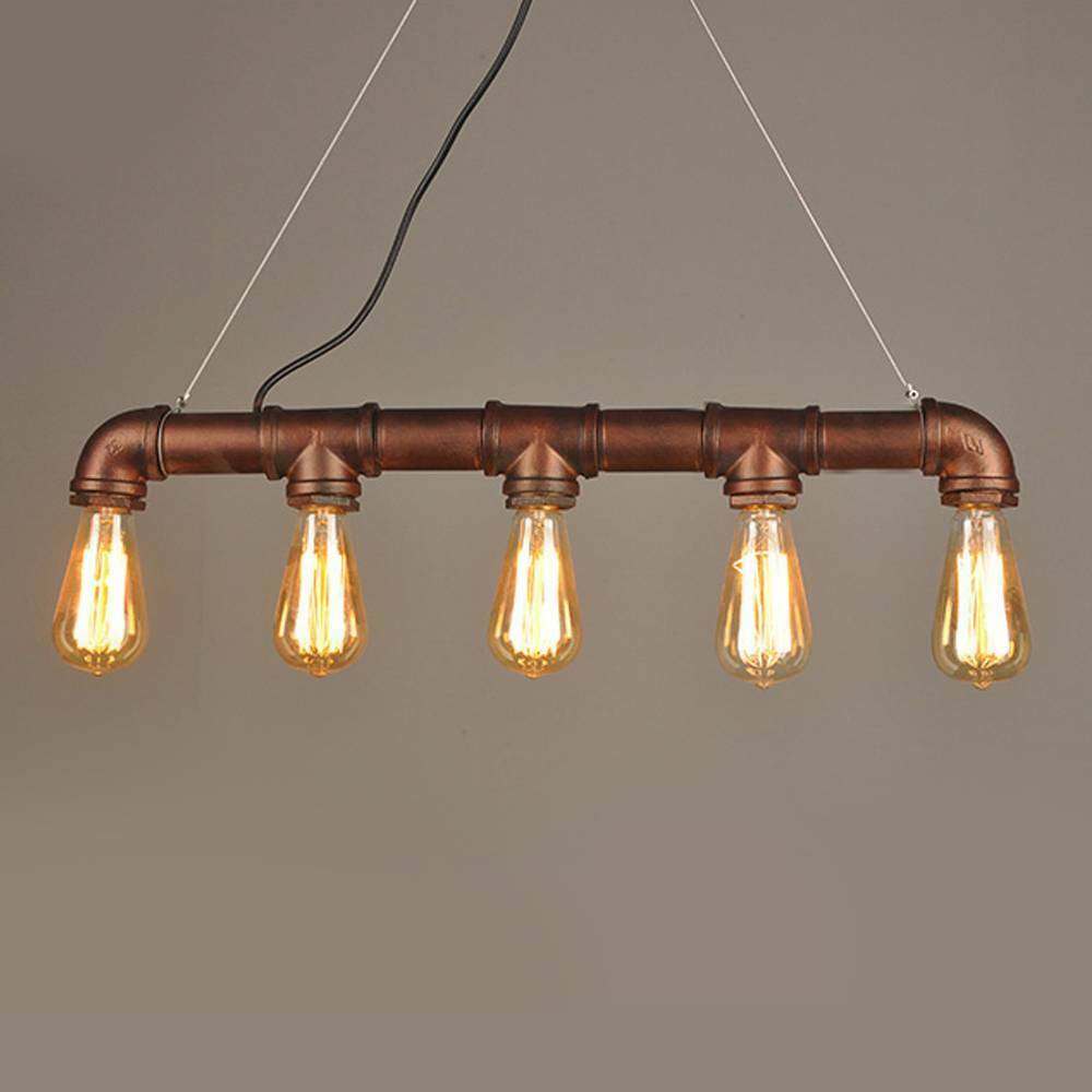 Industrial Vintage Ceiling Lights Metal Pipe Retro Loft Pendant Lamps uk