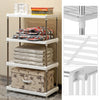4 Tier Shelves Kitchen Storage Organiser Shelf Rack Shelving Unit Display Stand