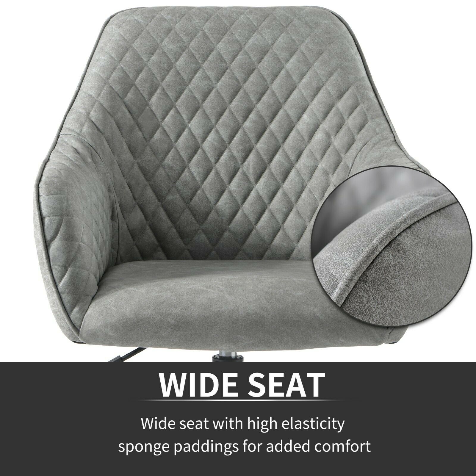 Office Chair Swivel Desk Chair Ergonomic Adjustable Home Computer Chair Cushion