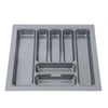 CUTLERY TRAY INSERT KITCHEN DRAWER QUALITY ABS BOX ORGANISER STORAGE GREY
