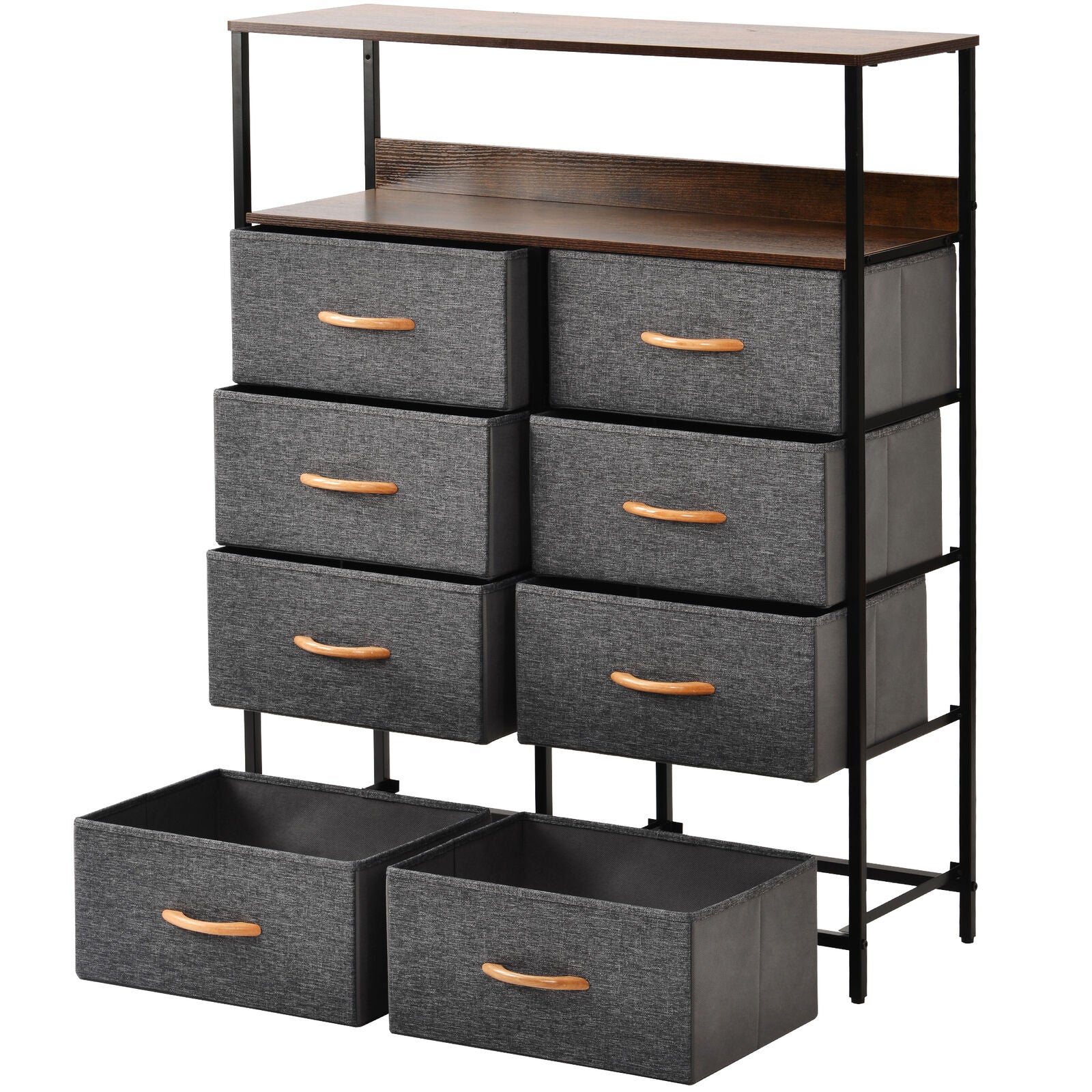 8 Drawers Chest of Drawers Unit Storage Cabinet Bedroom Furniture Hallway