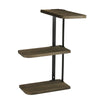 3 Tiers Rustic Wood Corner Shelf Home Display Storage Rack Wall Floating Shelf