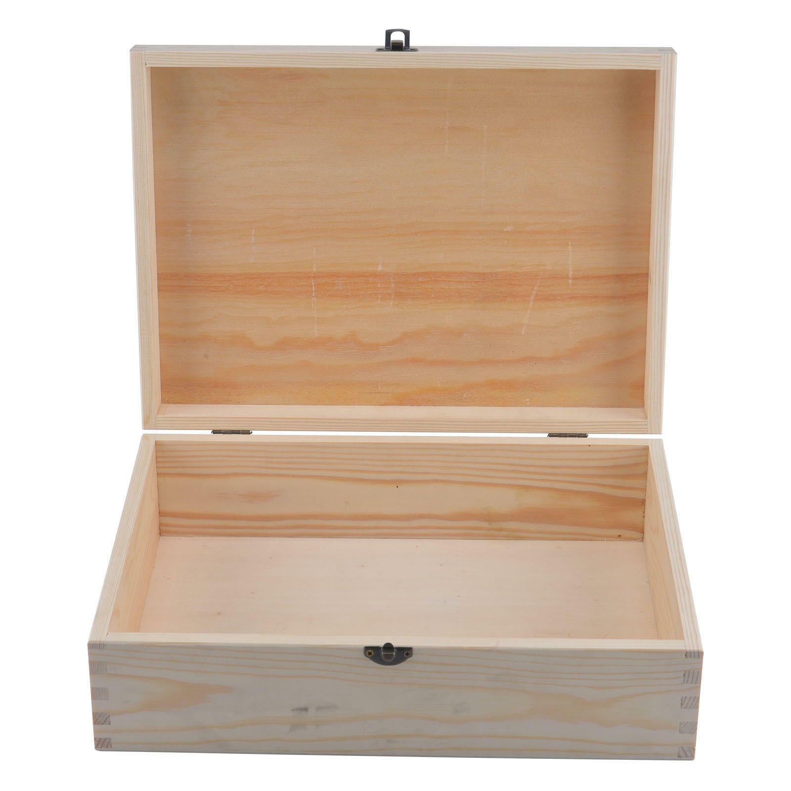 Selection of Wooden Plain A4 Size Storage Boxes / Documents Magazine Case Holder