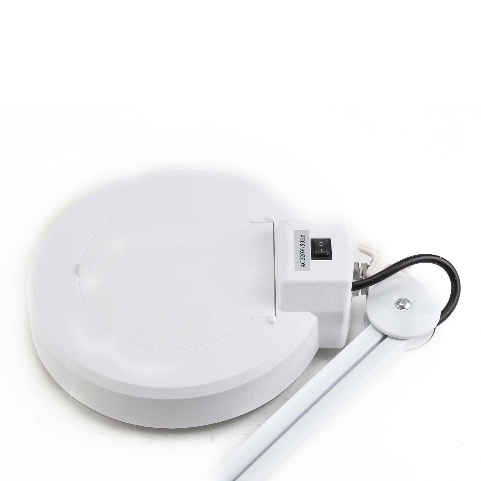 22W Large Desk Magnifier Magnifying Lamp Eyelash Lamp Salon Surgery Beauty White
