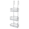 3 Tier Metallic Hanging Shower Caddy Bathroom Storage Shelf Organiser Basket