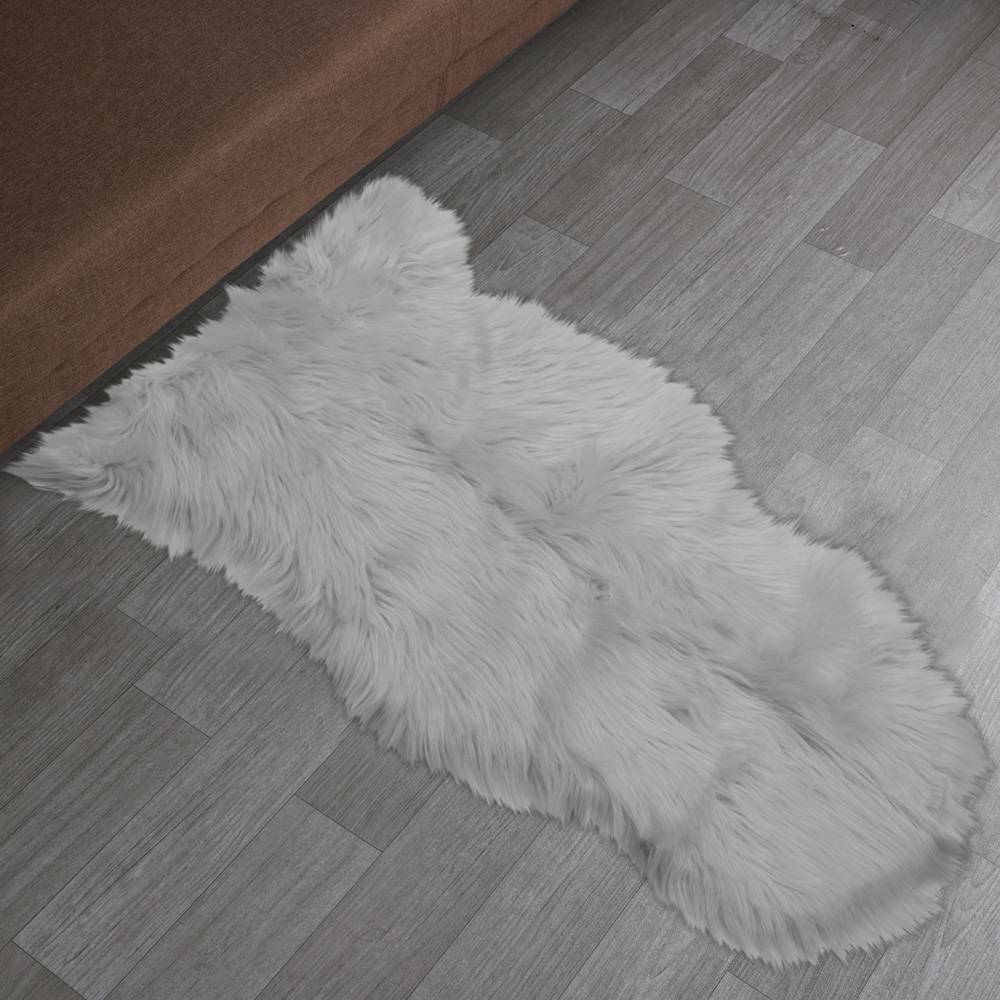 Fluffy Faux Fur Sheepskin Rug Large Hairy Carpet Bedroom Rugs Pad Soft Pile Rug