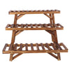 3 Pcs Corner Plant Shelf Rack Ladder Step Heavy Duty Flower Pot Stand Holder