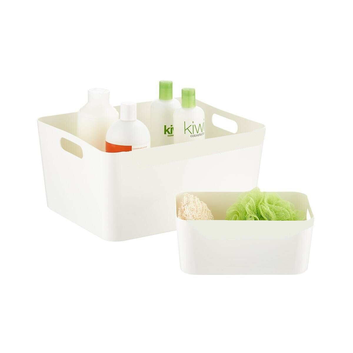 Plastic Studio Storage Basket Set For Office Home Kitchen Tidy Organiser Baskets