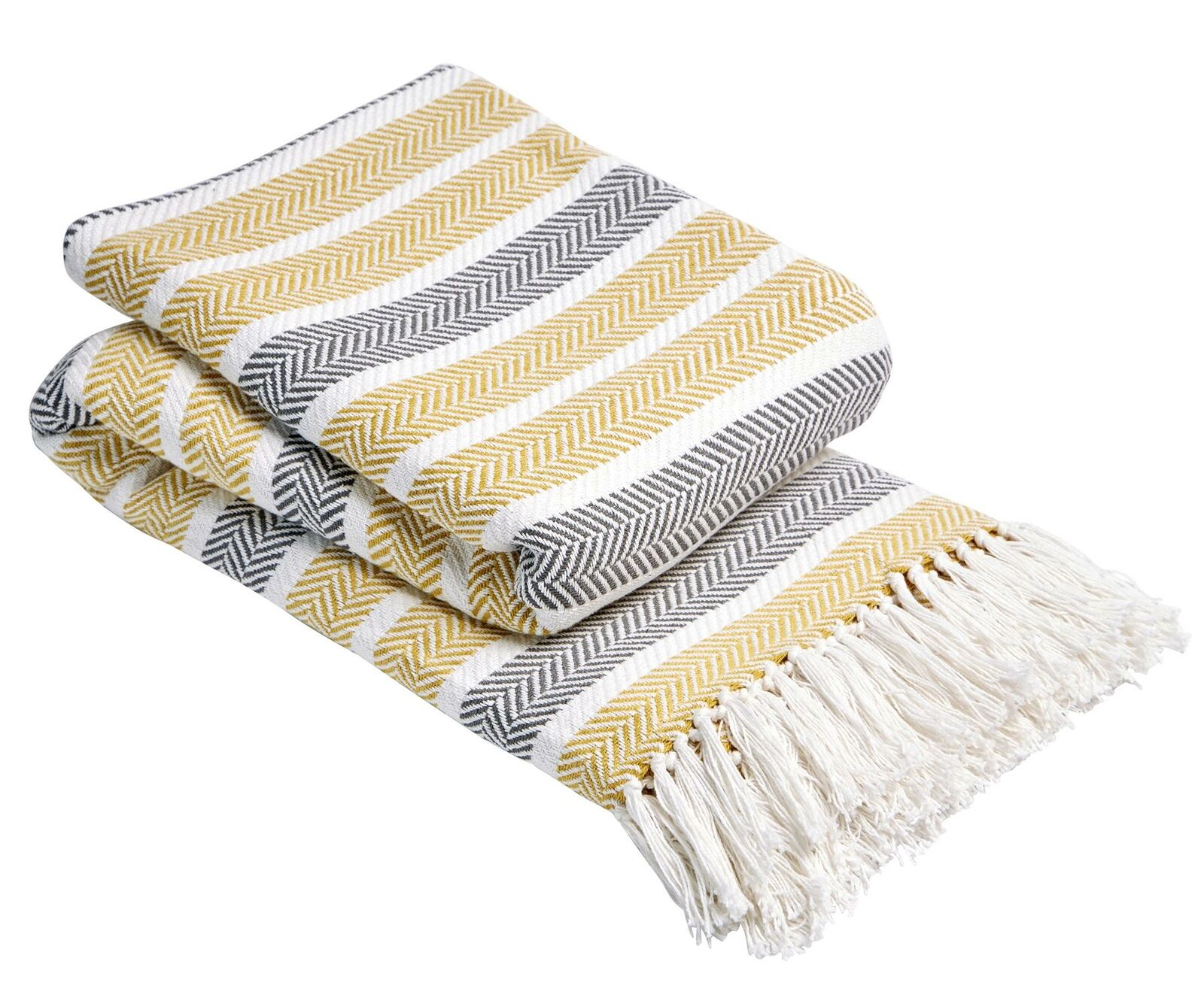 Luxury Zara Throw 100% Cotton Sofa Bed Cover Throws Blanket Jumbo Size