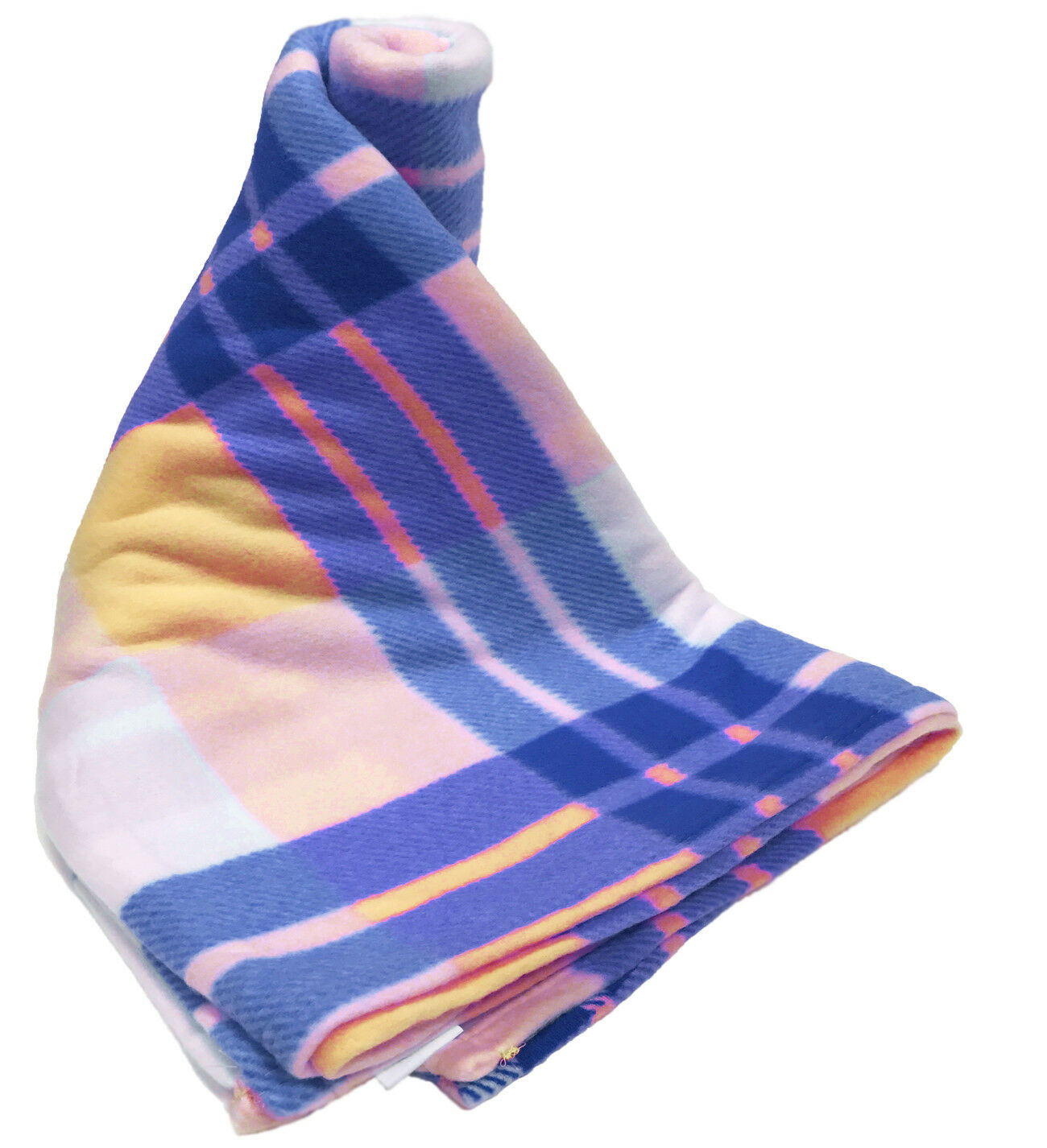 WARM SOFT THROW TRAVEL FLEECE OVER CAMPING TARTAN CHECKED SOFA BED CAR BLANKET