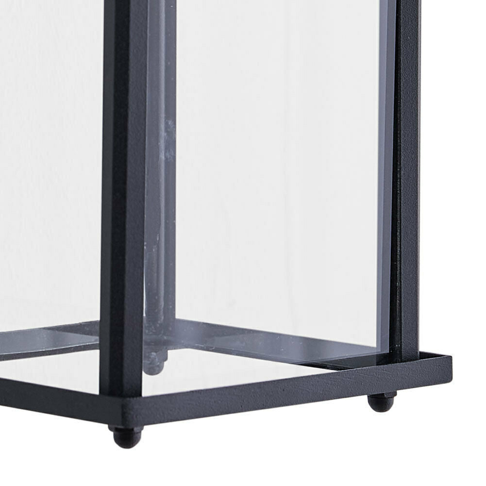 Wall Mounted Garden Porch Light Outdoor Indoor Lantern Lamp With Bulb Fittings