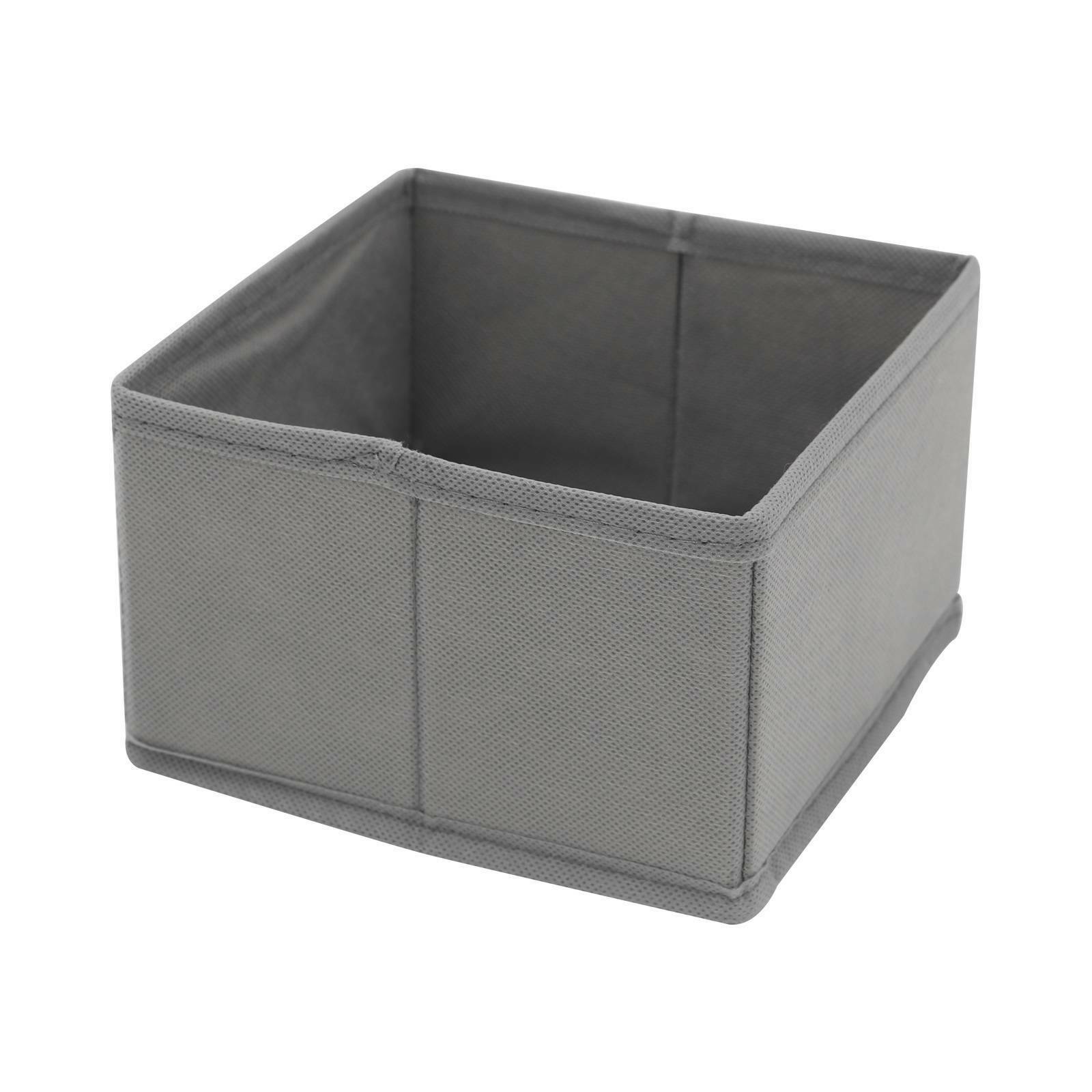Set of 8 Drawer Organisers Fabric Box Wardrobe Drawer Inserts Clothes Storage UK