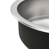 Round Kitchen Sink Stainless Steel 430mm Single Bowl With Waste Plumbing Kit