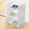3/4/5 Tier White Shoe Rack Stand Storage Organiser Unit Shelf For Home Room