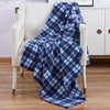 Fleece Throw Blanket 120x150cm Soft Warm Single Tartan Check Sofa Bed Travel Car