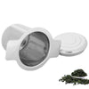 304 Stainless Steel Tea Infuser Mesh Strainer Lid Drip Tray Brew-in-Mug