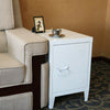 Metal Locker Table Storage Bedside Table Cabinet Bedroom Lamp End Side Table NEW
