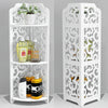 Free Standing Corner Shelf Unit 3 Tier White Storage Rack Bathroom Organizer UK