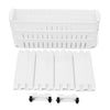 3 4 5 Tier Portable Storage Rack Side Shelf Rolling Trolley Rack Stand w/ Wheels
