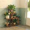 Pinewood Solid Plant Stand Shelf MULTI TIER Flower Pots Storage Display Wheeled