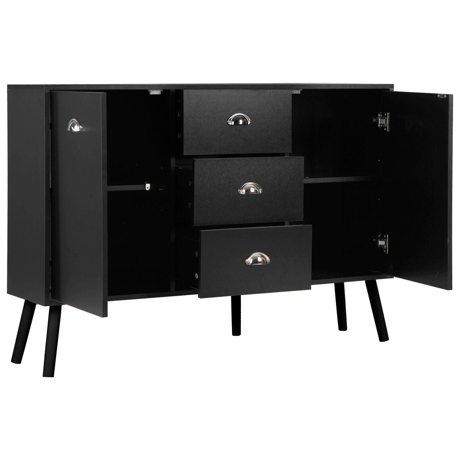 MDF Sideboard Cabinet Cupboard Unit Storage Cabinet Buffet Organiser Furniture