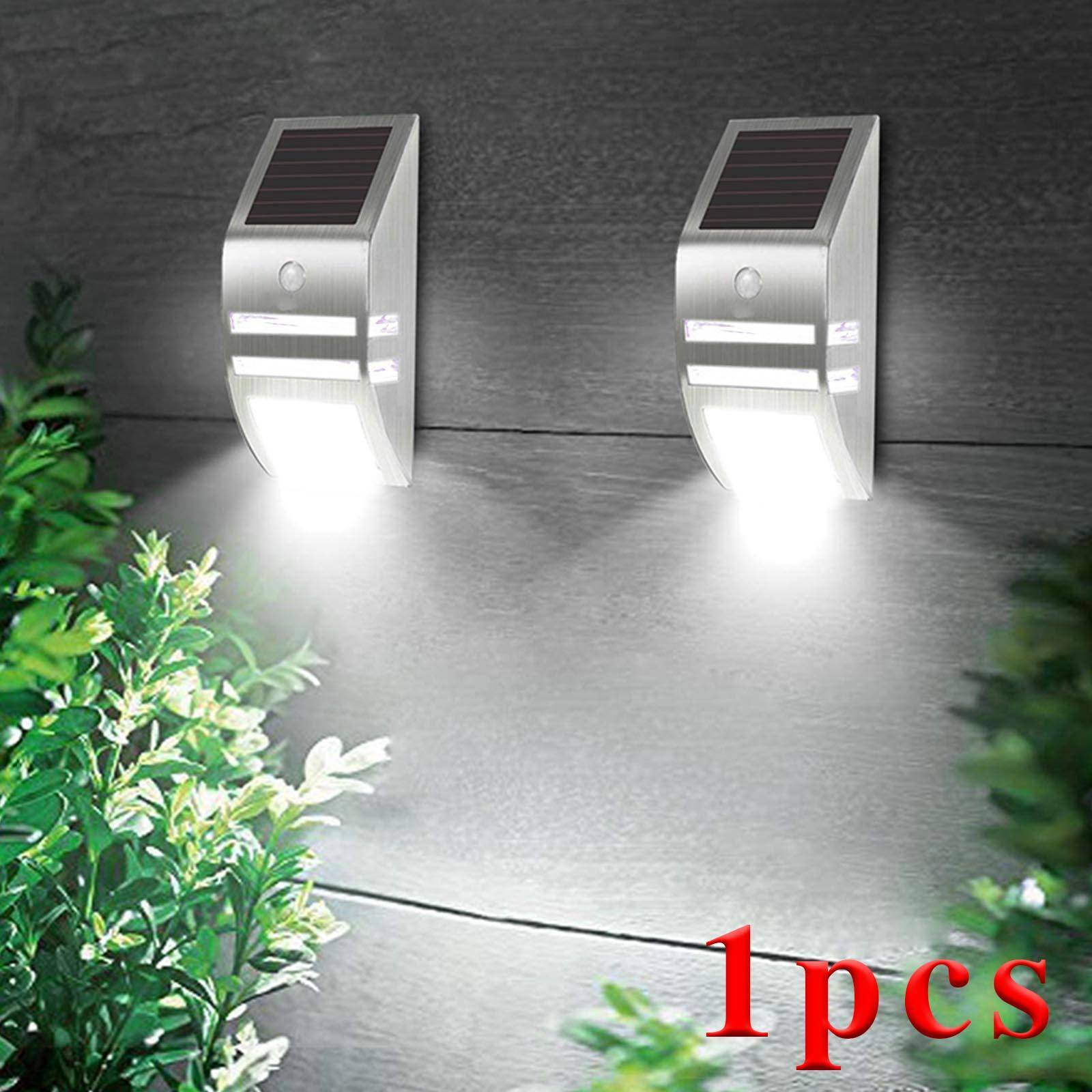 Solar Power Motion Sensor Wall Security Bright Light Outdoor Lamp Garden UK