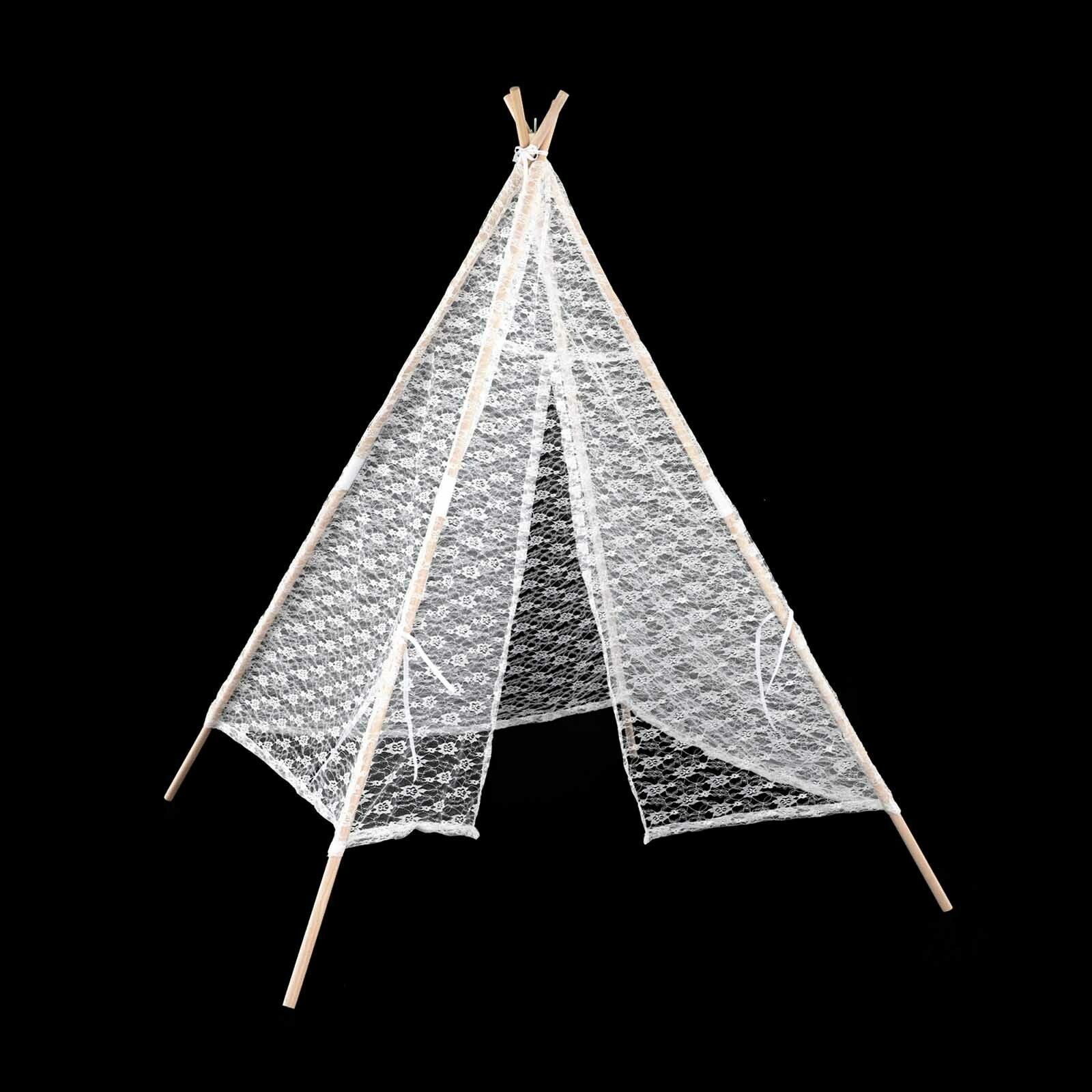 Cotton Canvas Kids Teepee Tent Childrens Wigwam Indoor Outdoor Play House Large