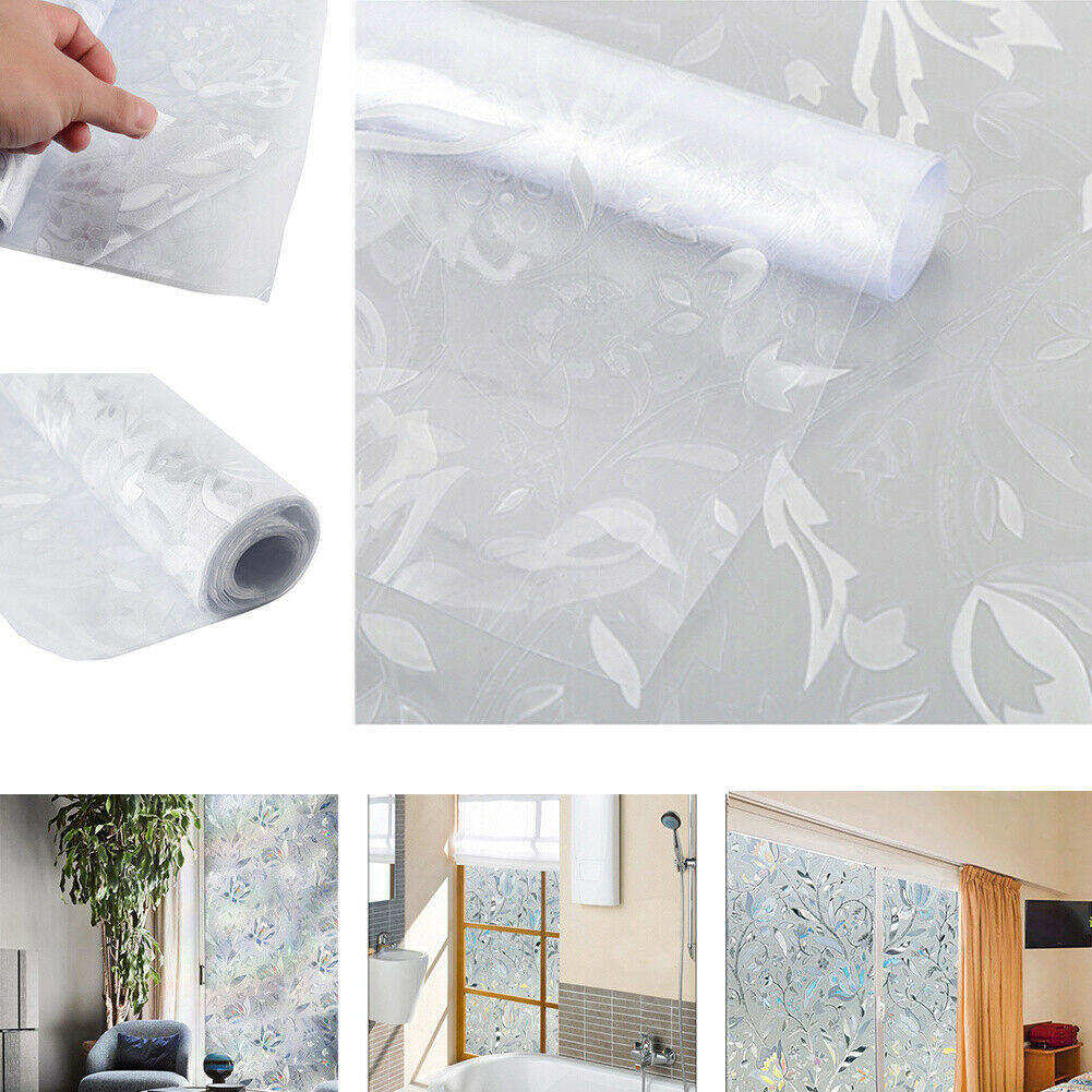 Frosted Static Self-Adhesive Window Film Privacy Glass Door Waterproof PVC Decal