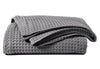 100% COTTON HONEYCOMB WAFFLE EFFECT WASHABLE SOFA BED CHAIR BLANKET THROW