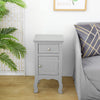 Bedside Storage Cabinet Table Unit With a Drawer & Cupboard for Living/Bedroom