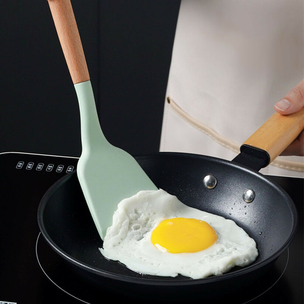 11Pcs Kitchen Silicone Cooking Utensils Set Nonstick Spatula Gadget Spoon