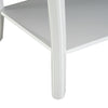 Wooden Coffee Tea Table Modern White Shelf Storage Living Room Home Furniture