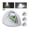8x SUPER BRIGHT SOLAR POWERED DOOR FENCE WALL LIGHTS LED OUTDOOR GARDEN LIGHTING