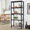 5 Tier Industrial Metal Display Book Storage Shelving Unit Bookcase Bookshelf UK