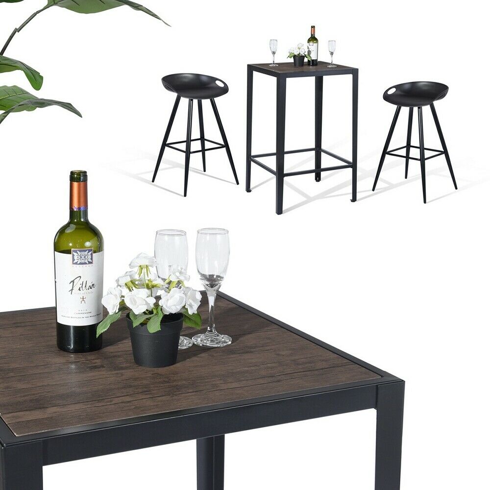Industrial Bar Kitchen Table Square Tall Table for Home Bar Bedroom Living Room
