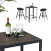 Industrial Bar Kitchen Table Square Tall Table for Home Bar Bedroom Living Room