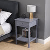 Bedside Table Side Table Wooden Sofa End Table Nightstand Bedroom Drawer Shelf