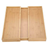 Extendable Bamboo Cutlery Tray For Kitchen Drawer Insert Space Saving Storage