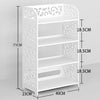 3/4/5 Tiers White Wooden Bookcase Display Stand Shoe Rack Storage Bathroom Units