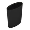 Knife Block Holder Universal Knife Block Oval knife Block Stand Rack Black