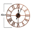 EXTRA LARGE ROMAN NUMERALS SKELETON WALL CLOCK BIG OPEN FACE ROUND 40/60/80CM