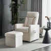 Swivel Chair with Ottoman Footrest Stool Armchair Single Padded Seat Sofa HT