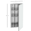 Bathroom Corner Wall Mirror Storage Cabinet Cupboard Stainless Steel