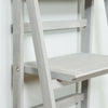Grey 4 Tier Folding Ladder Storage Home Display Shelf Bedroom/Bathroom