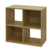 Storage Cube Display Bookcase 4 Shelves Tier Shelving Unit Book Shelf