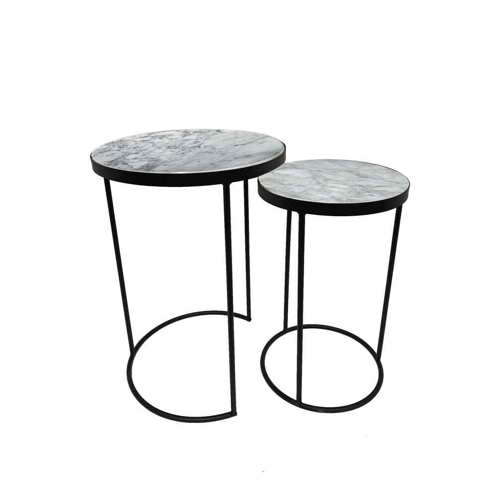 Marble Side Tables Unit