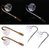 2X Metal Crystal Curtain Holdback Wall Tie Backs Hook Hanger Holder Home Decor