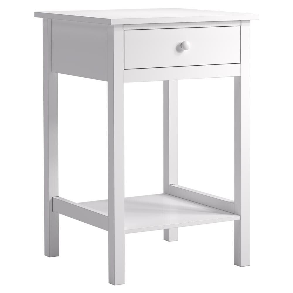 Bedside Table Side Table Wooden Sofa End Table Nightstand Bedroom Drawer Shelf